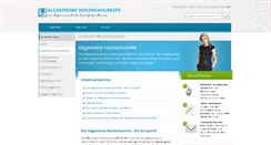 Desktop Screenshot of allgemeine-hochschulreife.com